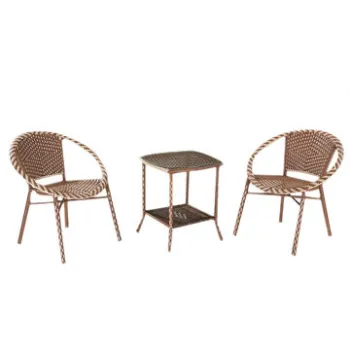 Garden Furniture Sets, Made of PE Rattan with Steel Frame Inside