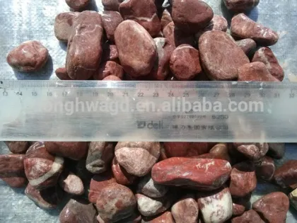 Red stone, Red cobbles, Red stone pebbles landscape stone Size 3-120mm
