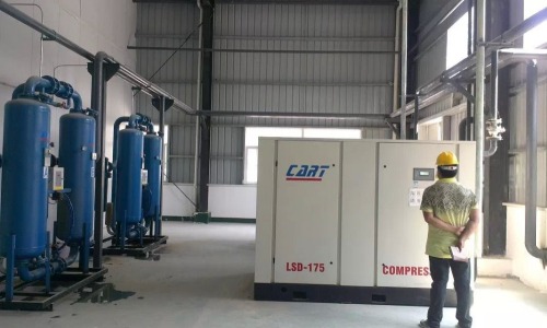 13.3m3 coupling drive 75KW/100HP screw air compressor with inverter