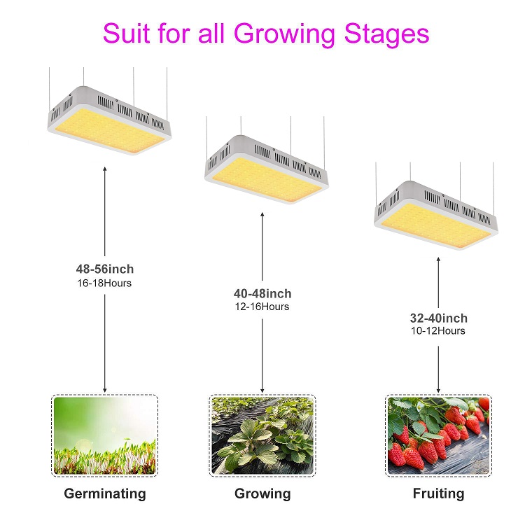 1200W grow light 3000k vs 4000k