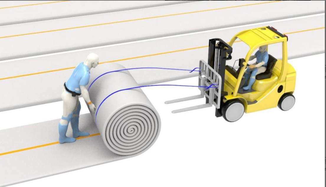 Unfolding the inflatable structure