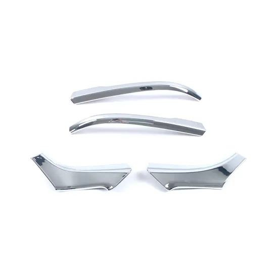 Chrome ABS Exterior Accessories - Carbon Fiber Rearview Mirror Trim Strips for Toyota 2022 Highlander