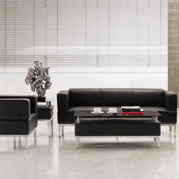 Modern Wood Sectional Leather Office Sofa Furniture Prices in China Factories