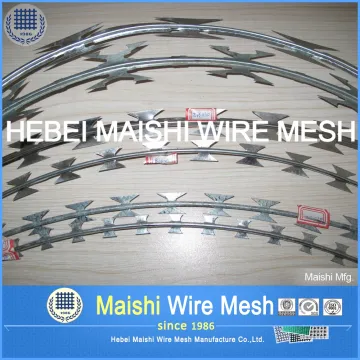 Razor Wire Concertina Wire Topping Security Fence