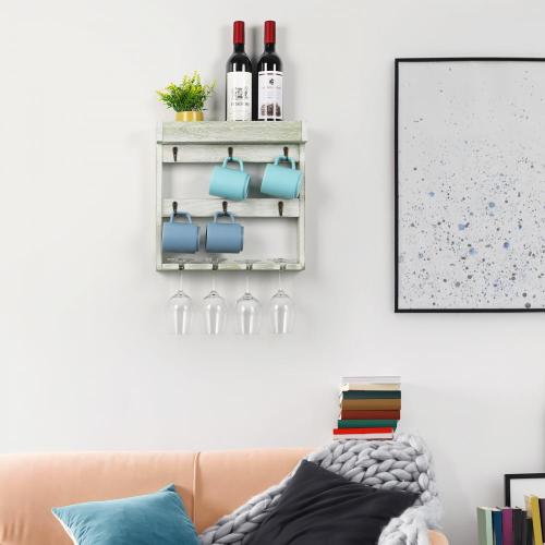  Wall Mounted Shelf Multifunctional Wall Mounted Coffee Mug Rack Factory