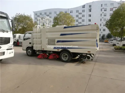 City street vacuum road sweeper truck
