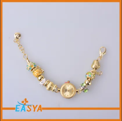 Fashion Gold Beaded Chain Slave Bracelet Big Gold Chain Bracelet