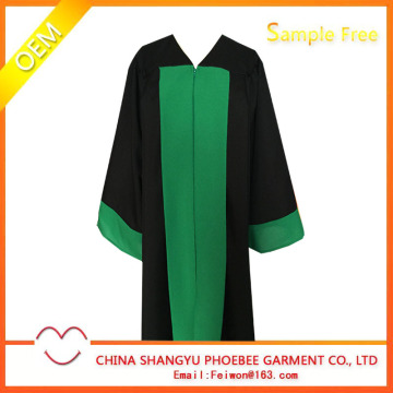 Custom bicolor graduation gowns