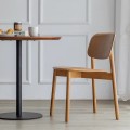Silla de comedor de madera para uso en cafeterías y hoteles