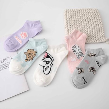 Модныя жаночыя мультфільмы шкарпэткі для паўсядзённага адзення