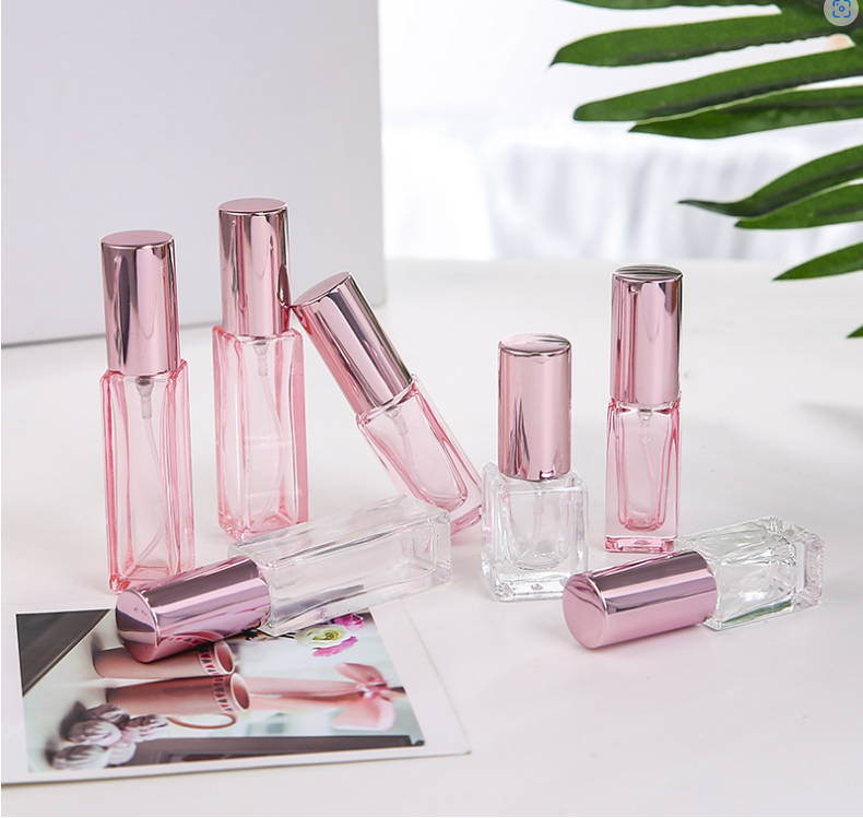 Pink Glass Spray Bottle