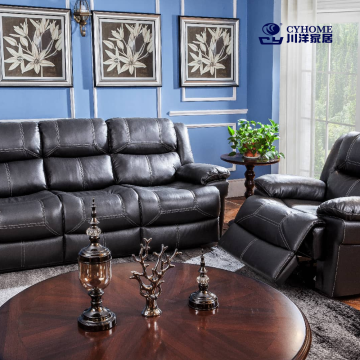 Black Fabric Manual Recliner Chair