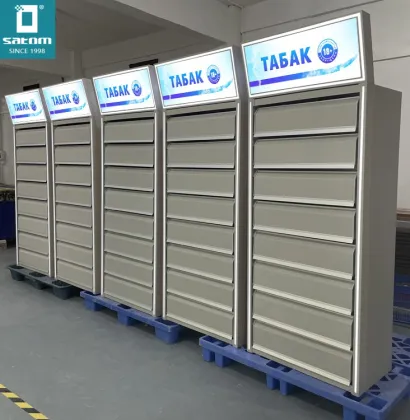 Cigarette Showcase Fixtures and Advertising Lights for Smoke Shops