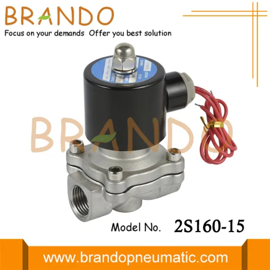 2S160-15 1/2'' 2/2 Way Stainless Steel Water Solenoid Valve