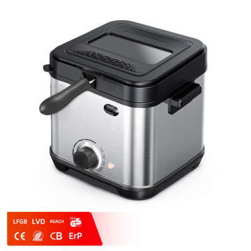 Electric 1.5L Mini Deep Fryer for Home