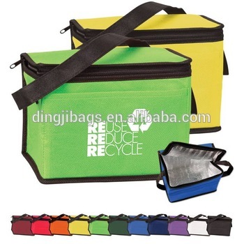 Outdoor use reusable cool insulated cooler bag for food