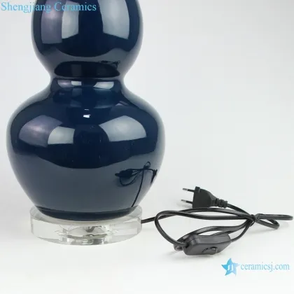 Chinese Antique Gourd Shape Porcelain Table Lamps - DS114-RYNQ259