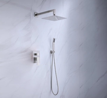 Built-in shower system for hotels