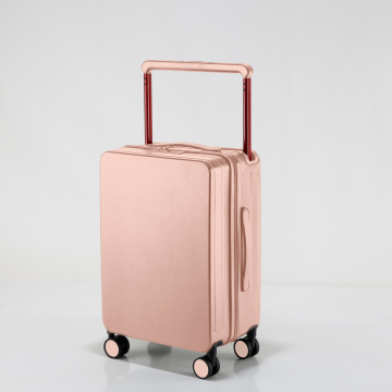 Custom PC Wide Trolley Suitcase: 20 Inch Waterproof Carry-On Luggage for Students