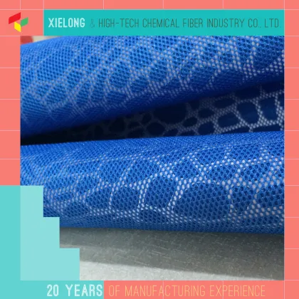 Polyester sandwich lining mesh fabric for sports shoes