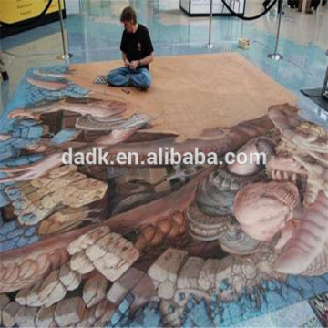 promotion commercial facility sticker 3D floor art