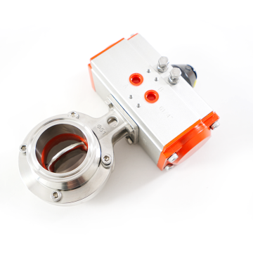 Quick installation pneumatic butterfly valve