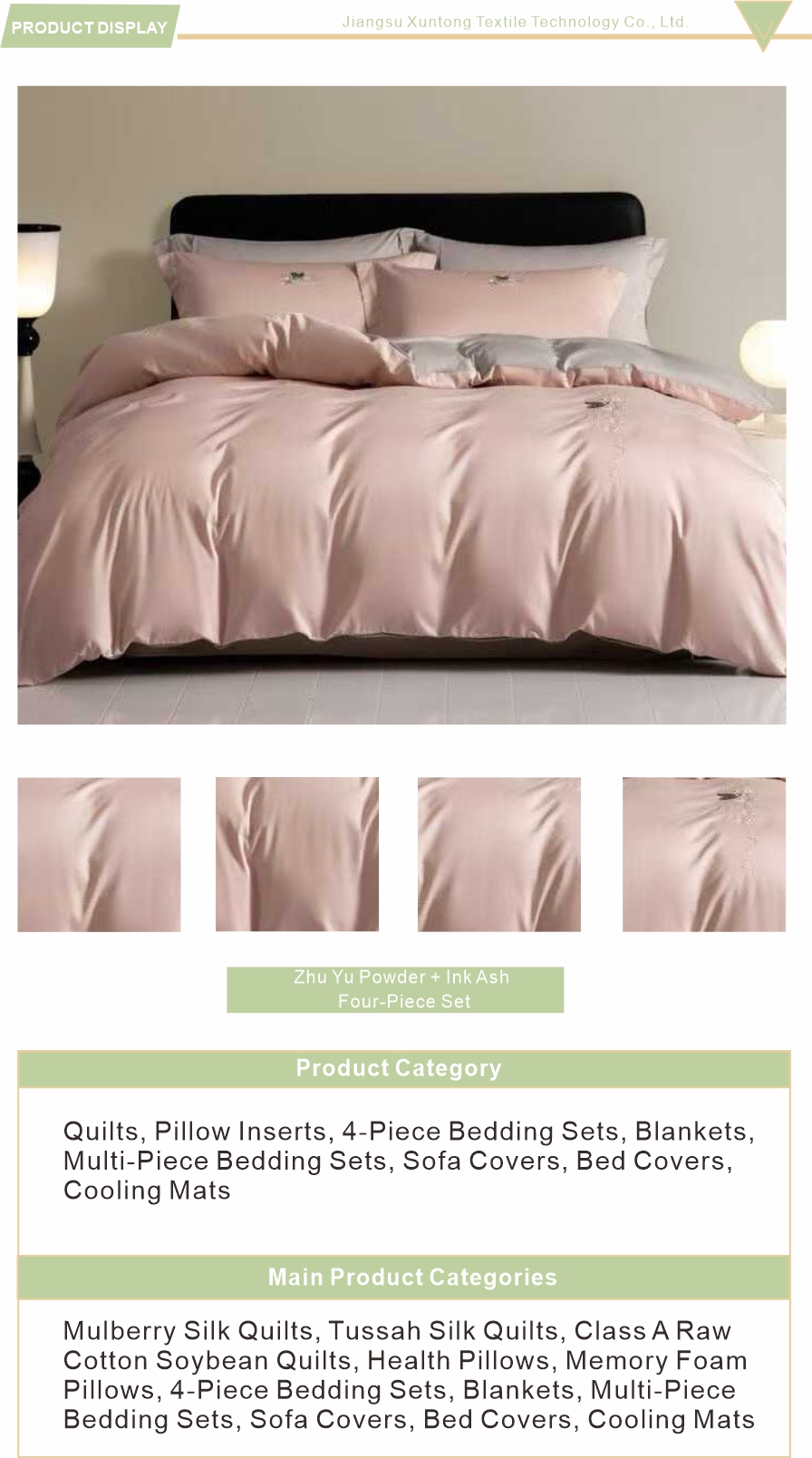 Washable luxury two tone bedding