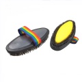 Equine Grooming Brush With Rainbow Strap Soft Sponge