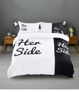3D Lovers Comforter Sets: American Polyester Home Textiles for Living Room Decor