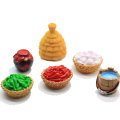 Chinese Style 3D Wine-jar Chili Basket Diy Art Deco Multi Resin Design Bucket Haystack Jewelry Making Parts Photo Props