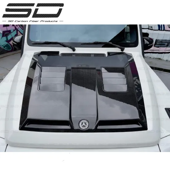 High Quality U Style Dry Carbon Fiber Hood for MB G-Class G63 W464