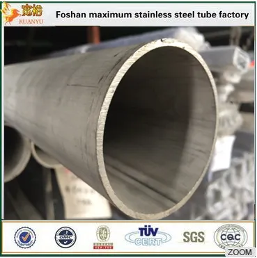 Stainless steel welded pipe ASTM A312 pipe schedules10s inox pipe