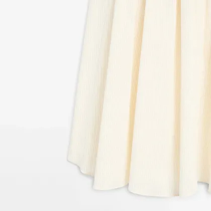 Women's striped printed trumpet midi skirt
