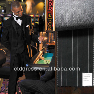 2014 spring coming style !!! Three button notch lapel black check color tuxedo for men