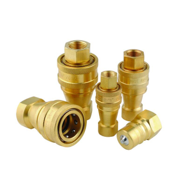 1/4"NPT ISO7241-B Brass Quick Disconnect Hydraulic Coupler