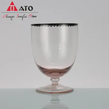 Creative glass short stemmed wine glass wine goblets