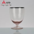 ATO Wholesale Casamento personalizado Red Crystal Wine Glass