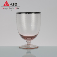 Gobelets de vin en verre à vin à steins courts créatifs