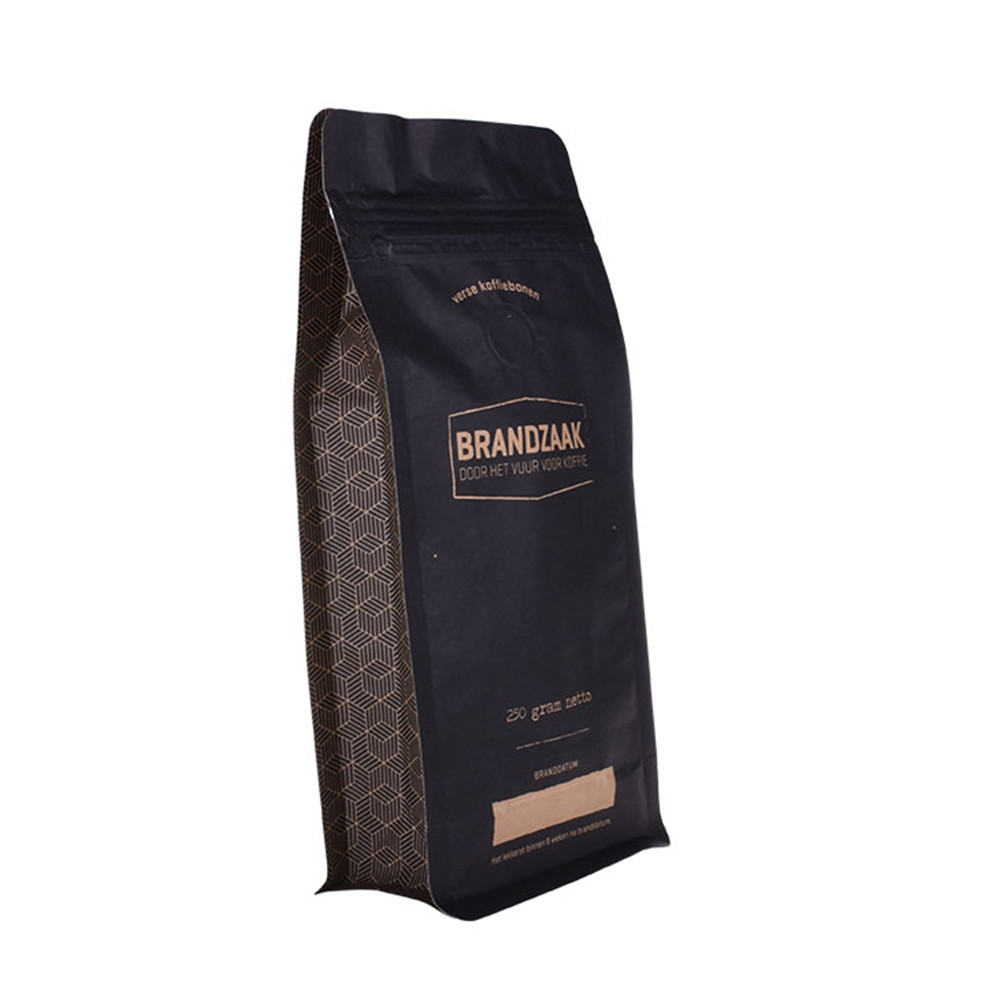 Laminated Material Printing On Kraft Tear Notch Personalized Coffee Bags