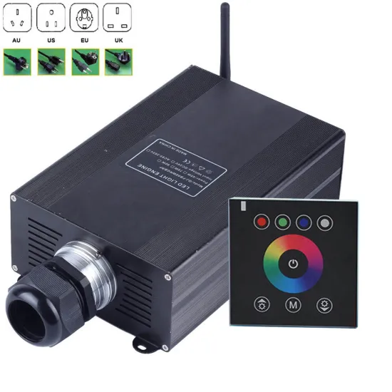 45W Fiber Optic Star Ceiling LED Light Engine with Touch Panel: Creating an Indoor Starscape for Walls, Floors, and Ceilings