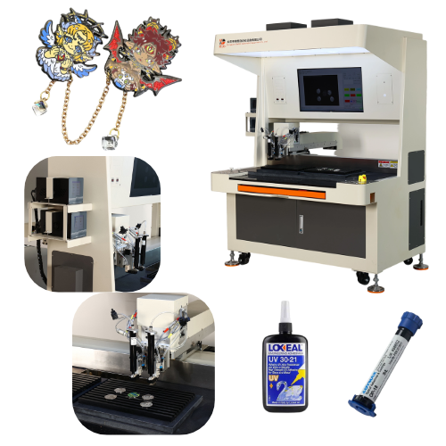 UV Glue Dispensing Machine for Poly Badges