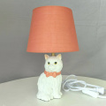 Cartoon cat base fabric shade table lamp