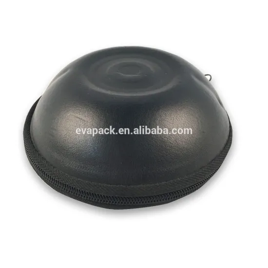 Round Small Eva Earphone Case Earbuds Case with Climbing Carabiner