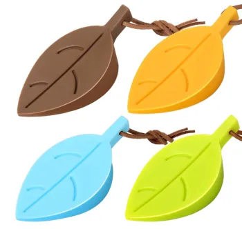 Cute Colorful Leaf Style Silicone Door Stopper