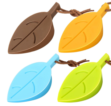 Cute Colorful Leaf Style Silicone Door Stopper