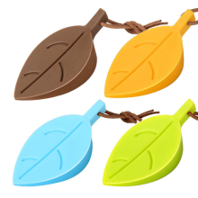 Bouchon de porte de silicone de style de feuilles colorées mignon