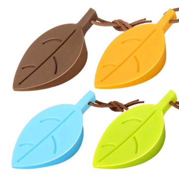Cute Colorful Leaf Style Silicone Door Stopper