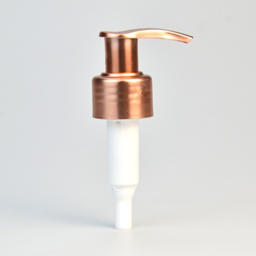 luxuriöser High -End -Roségolden 28/410 24/410 Shampoo Handlotion -Spender Pumpe UV beschichtetes Silberglas