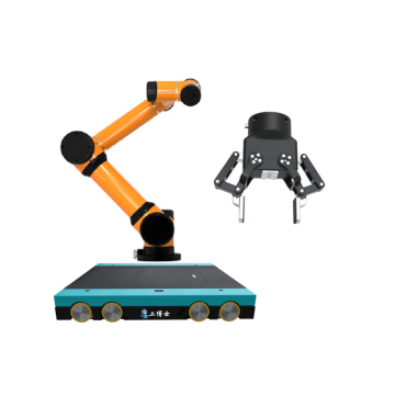 6 assi robot braccio cobot aubo i5 con pinza robot RGV CNGBS per una manipolazione collaborativa automatizzata