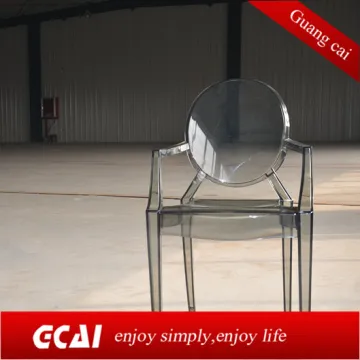 transparent clear plastic chair